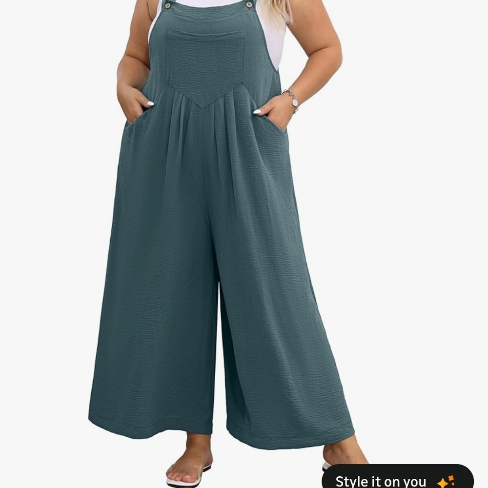 Orlik Women's Jumpsuit in Teal Blue